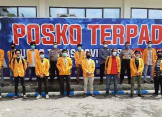 Bersatu Perangi COVID-19, BEM UHO Lakukan Aksi Sosial Bersama Polda Sultra, TNI dan Gugus Tugas Covid-19