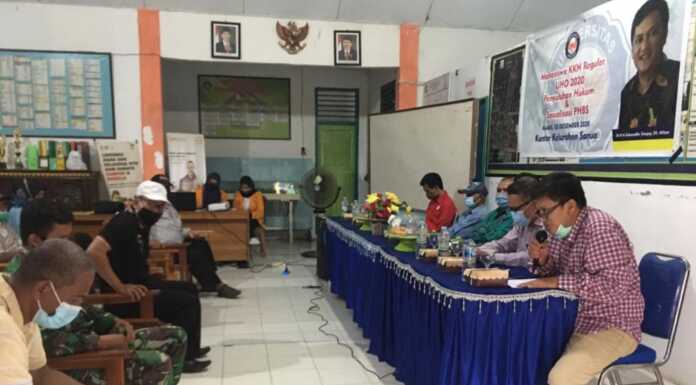 Saat Kegiatan Sosialisasi PHBS dan Penyuluhan Hukum