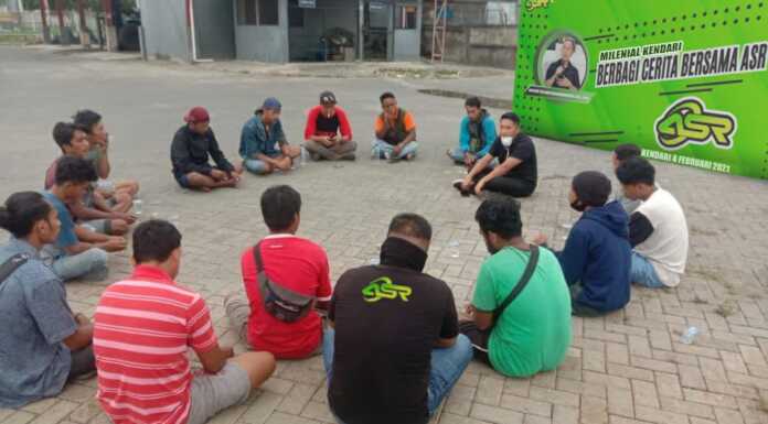 Milenial ASR Kendari Sambangi Buruh Pelabuhan, Dorong Penguatan Ekonomi Ditengah Pandemi Covid-19 Milenial ASR