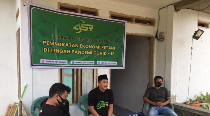 Gelar Dialog dengan Kelompok Tani, Milenial ASR Kendari Beri Edukasi Hadapi Pandemi Covid-19 Milenial ASR
