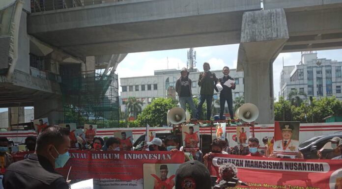 Mahasiswa Tuntut KPK Periksa Kembali Mantan Gubernur Sultra Nur Alam, Soal Dugaan Korupsi Massa Aksi