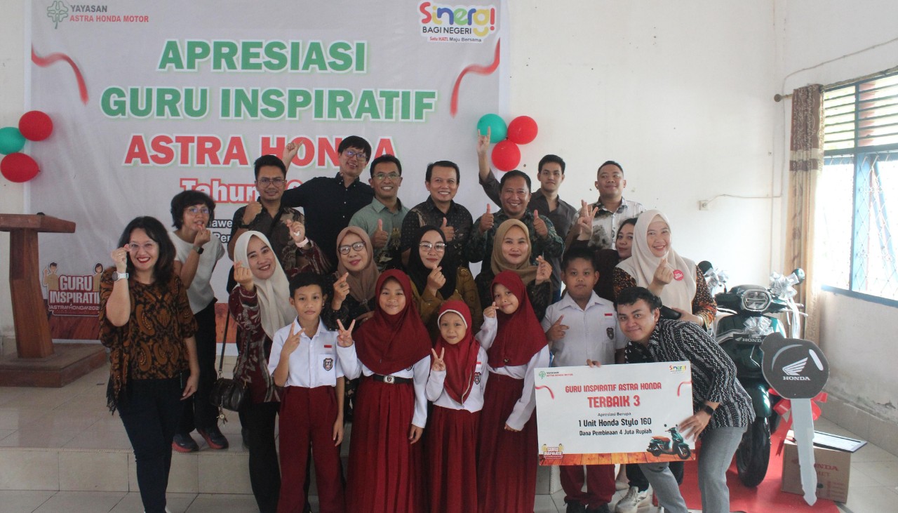 Asmo Sulsel dan Yayasan AHM Apresiasi Guru Inspiratif Nasional Asal Konawe
