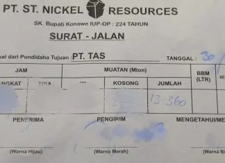 Jalan Dalam Kota Kendari Jadi Arena Hauling PT ST Nickel Resources kendari