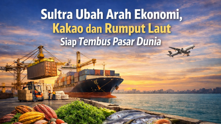 Sultra Ubah Arah Ekonomi, Kakao dan Rumput Laut Siap Tembus Pasar Dunia ekonomi Sultra