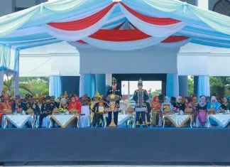 Gubernur Andi Sumangerukka Pimpin Upacara HUT ke-62 Sultra, Tekankan Kolaborasi Pembangunan Sultra 62