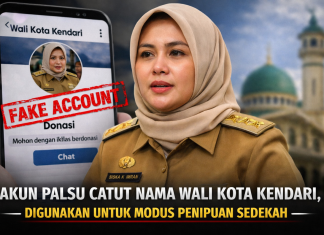Akun Palsu Catut Nama Wali Kota Kendari, Digunakan untuk Modus Penipuan Sedekah palsu wali kota kendari
