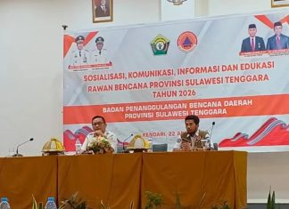 Hadapi Ancaman Hidrometeorologi, BPBD Sultra Gencarkan KIE 2026 BPBD Sultra