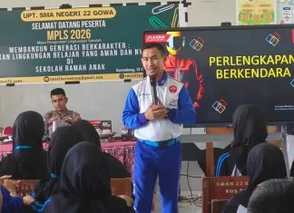 Asmo Sulsel Gandeng Polres Gowa Perkuat Edukasi Keselamatan Berkendara bagi Pelajar Asmo Sulsel