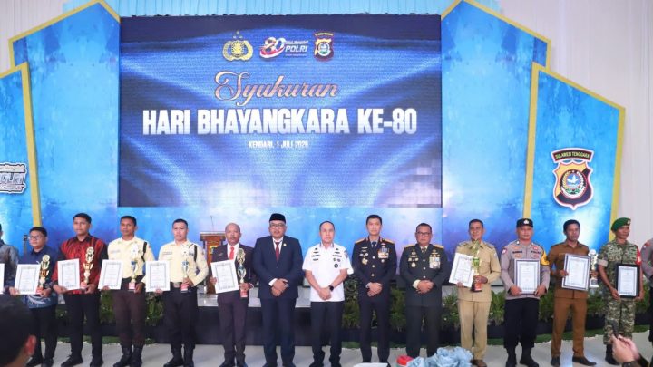Hari Bhayangkara ke-80, Gubernur Andi Sumangerukka Puji Dedikasi Polda Sultra