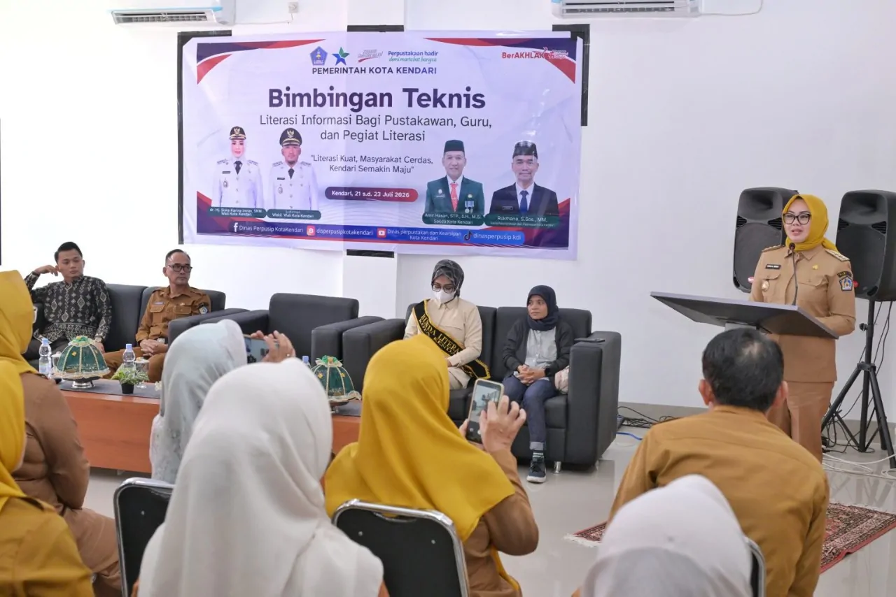 Pemkot Kendari Perkuat Budaya Literasi Lewat Bimtek bagi Pustakawan, Guru, dan Pegiat Literasi