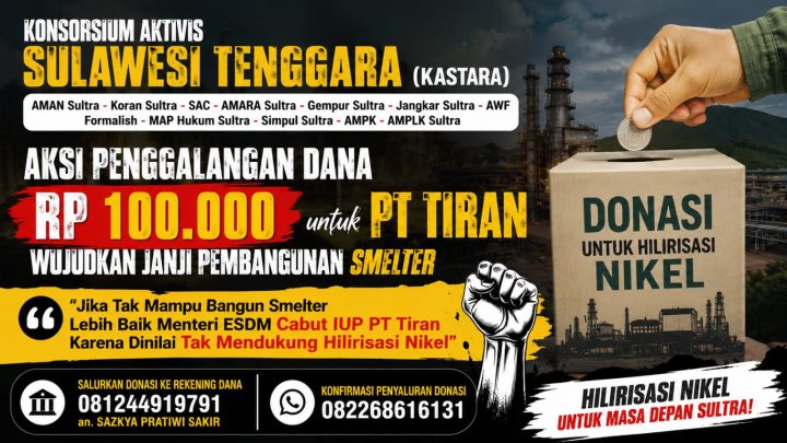 Sindiran KASTARA untuk PT Tiran: Rajin Angkut Ore, Smelter Tak Kunjung Berdiri PT Tiran Indonesia