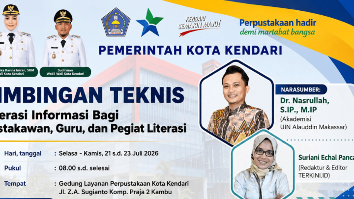 Perkuat Ekosistem Literasi, Dinas Perpustakaan & Kearsipan Kendari Gelar Bimtek bagi Pustakawan, Guru, dan Pegiat Literasi Bimtek Literasi Informasi Kota Kendari